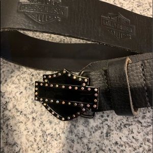 New Women’s leather Harley Davidson bling belt
